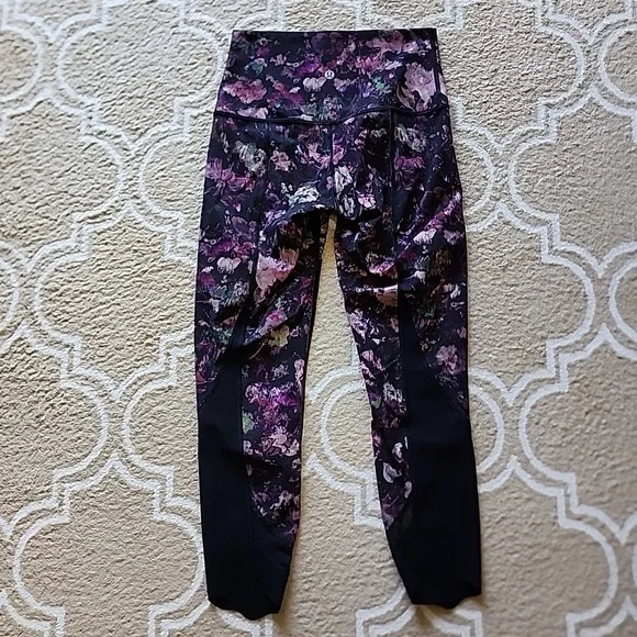 Lululemon Wunder Under Crop HR *Roll Down Scallop Full-On Luxtreme 24" EUC - Picture 2 of 6